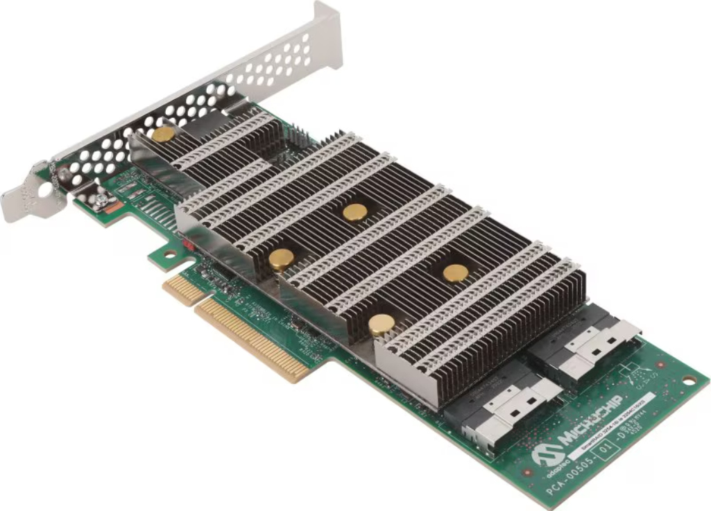 You Recently Viewed Microchip 3254C16IX2S SmartRAID 3254-16i /e 24G SAS/SATA/NVMe PCIe Gen 4 RAID Adapter Image